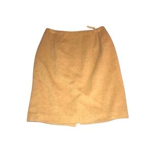David N Tan Camel Hair Skirt